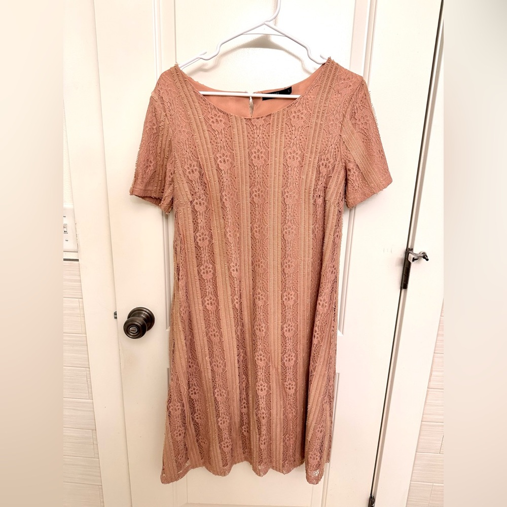 Dusty Rose Lace Mikarose Dress
